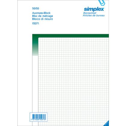 SIMPLEX   Ausmassbuch grün            A4
