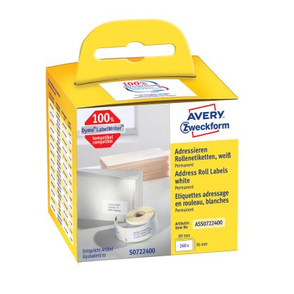 AVERY ZW. Adress-Etiketten       89x36mm