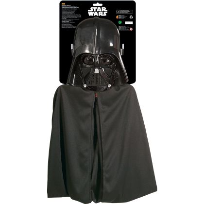 Darth Vader Maske mit Umhang