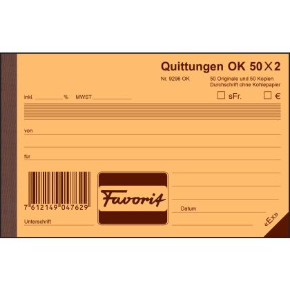 FAVORIT   Quittungen D                A6