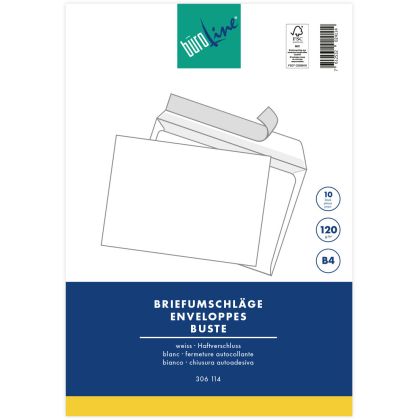 BÜROLINE  Couvert o/Fenster           B4
