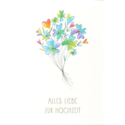 ABC       Hochzeitskarte         Ballons