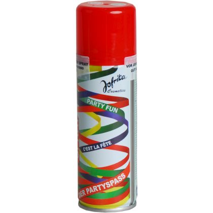 Luftschlangenspray, rot
