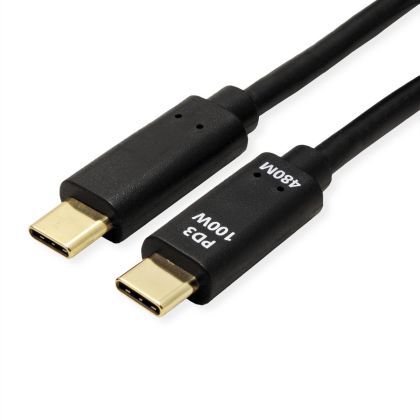 VALUE     USB-C-C, Lade & Datenkabel