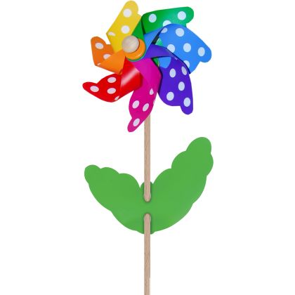 Windrad Blume mit Punkten