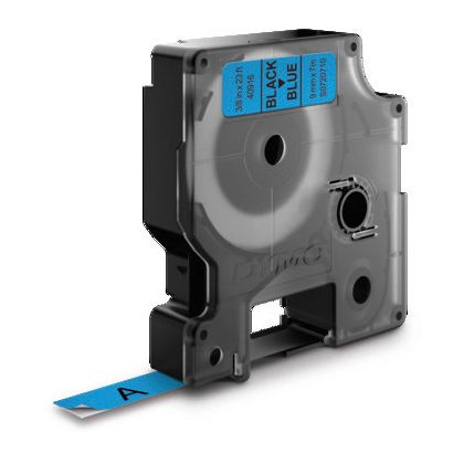 DYMO      Schriftband D1    schwarz/blau