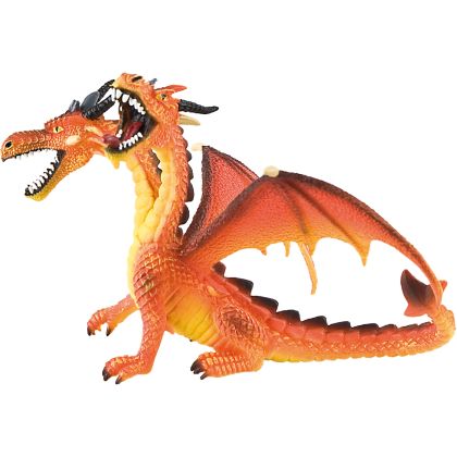 Drache mit 2 Köpfen orange