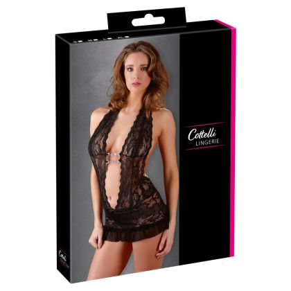 Spitzenkleid schwarz XL