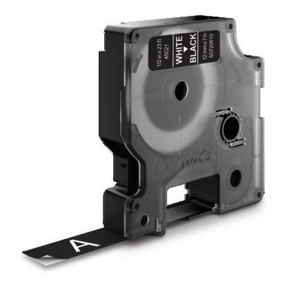 DYMO      Schriftband D1   weiss/schwarz