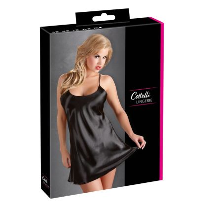 Satin Neglige schwarz S
