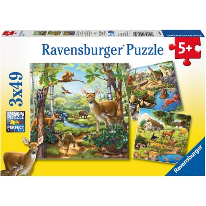 Puzzle Wald-,Zoo-,Haustiere