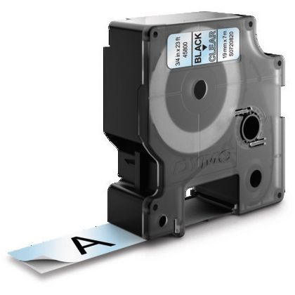 DYMO      Schriftband D1 schwarz/transp.