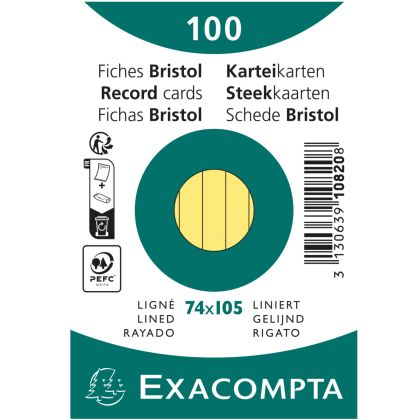 EXACOMPTA Karteikarten A7        liniert