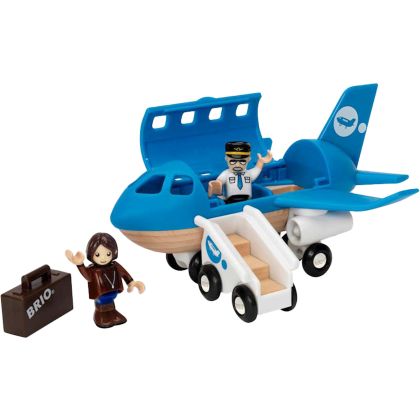 Blaues Flugzeug