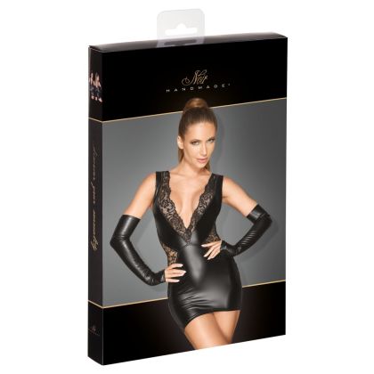 Noir Kleid Spitze XL