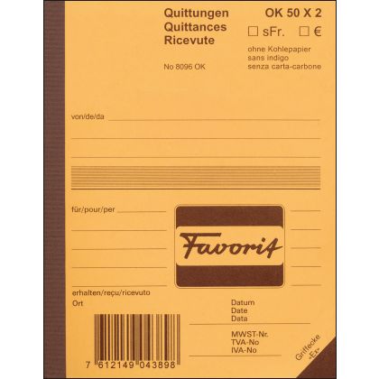 FAVORIT   Quittungen D                A6