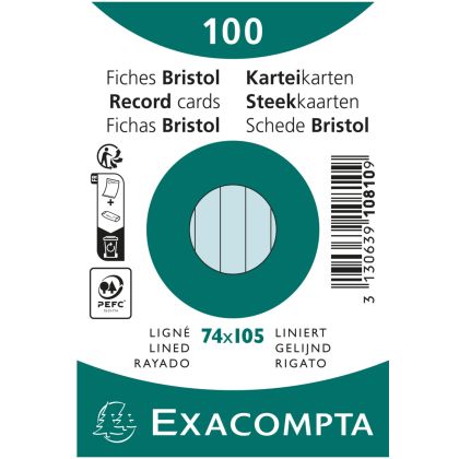EXACOMPTA Karteikarten A7        liniert