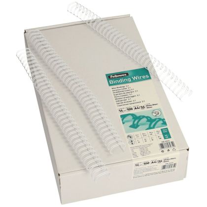FELLOWES  Drahtbinderücken 14mm