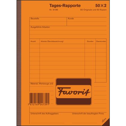 FAVORIT   Tages-Rapport D             A5