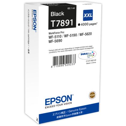 EPSON     Tintenpatrone XXL      schwarz