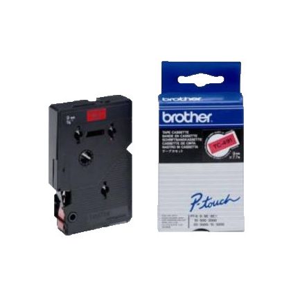 PTOUCH    Band, laminiert    schwarz/rot