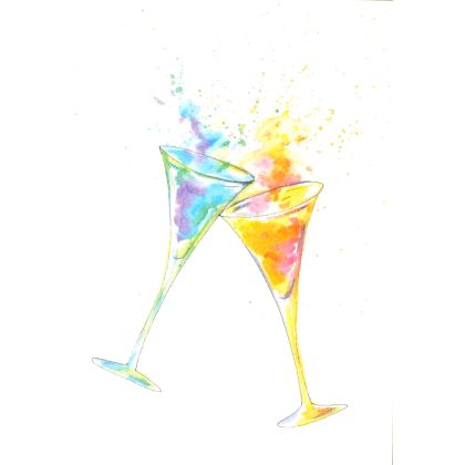 ABC       Glückwunschkarte        Prosit