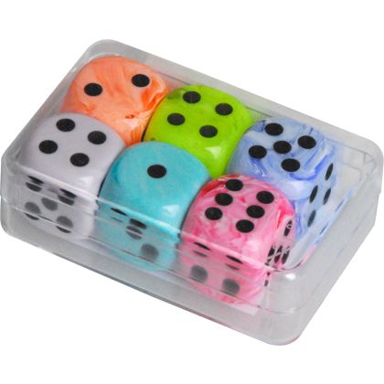 Würfel pastell, 6 Stück