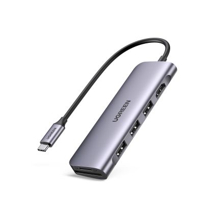 UGREEN    USB-C Hub 6in1, Silver