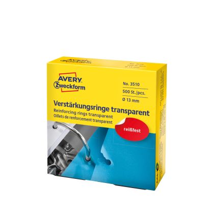 AVERY ZW. Verstärkungsringe 13mm transp.