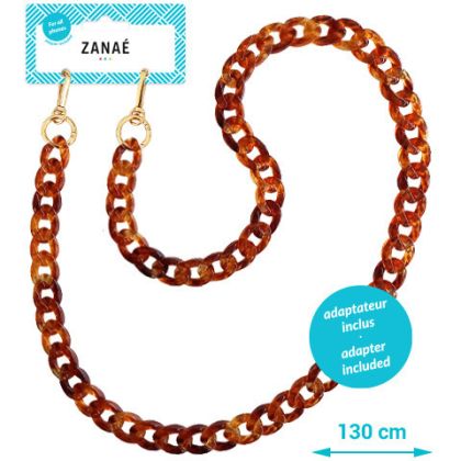 ZANAÉ     Phone Necklace Tortoise Shell