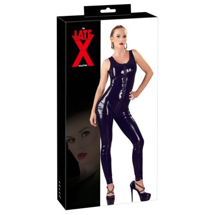 Latex Catsuit schwarz 2XL