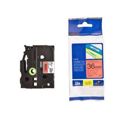 PTOUCH    Band, laminiert    schwarz/rot