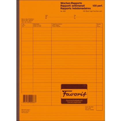 FAVORIT   Wochen-Rapport D/F/I        A4