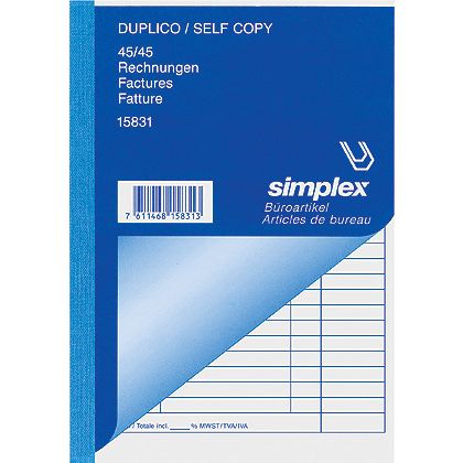 SIMPLEX   Rechnungen D/F/I            A6