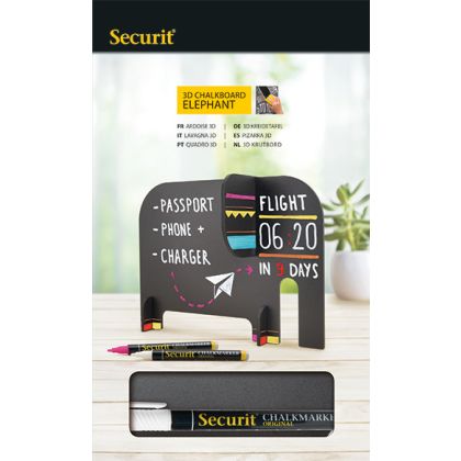 SECURIT   Kreidetafel ELEPHANT