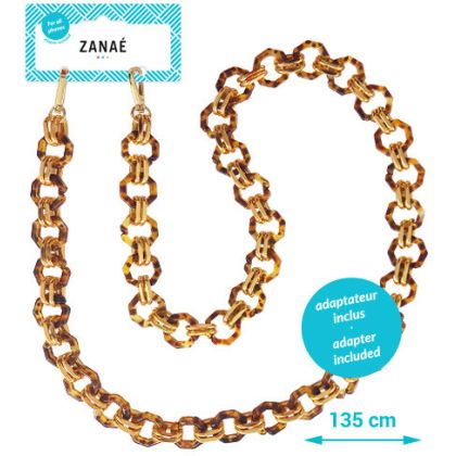 ZANAÉ     Phone Necklace Golden Globe