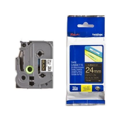 PTOUCH    Band, laminiert   gold/schwarz