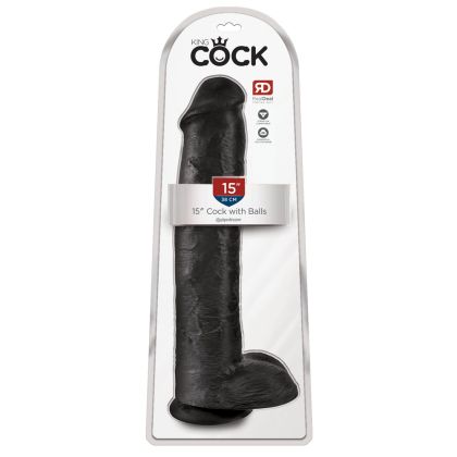 King Cock 15 Cock w Balls Dar