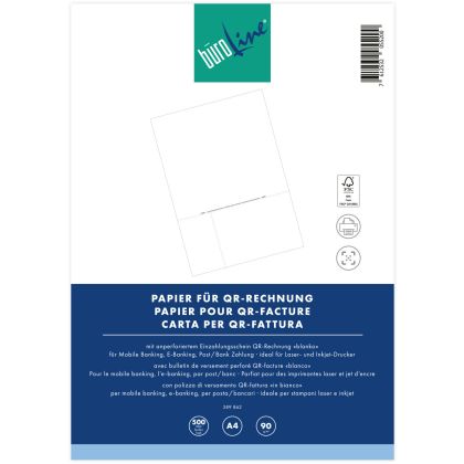 BÜROLINE  Einzahlungsschein QR-Code   A4