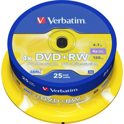 VERBATIM  DVD+RW  Spindle          4.7GB