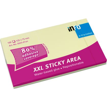 INFO      Haftnotizen X-Tra     125x75mm