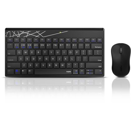 RAPOO     8000M Deskset black-grey