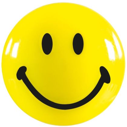 MAGNETOP. Smiley Magnete gelb-schwarz