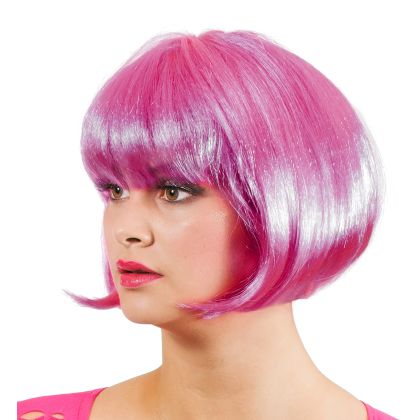 Perücke Bobline pink