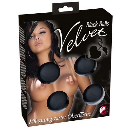 Velvet Black Balls 4er Kugeln