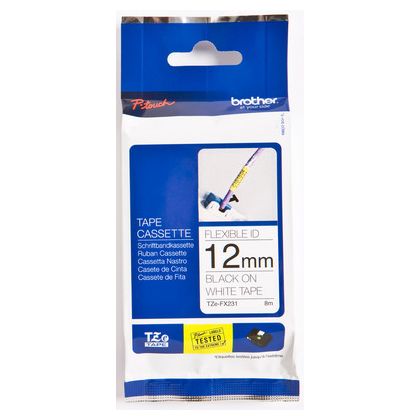 PTOUCH    Flexitape lamin. schwarz/weiss