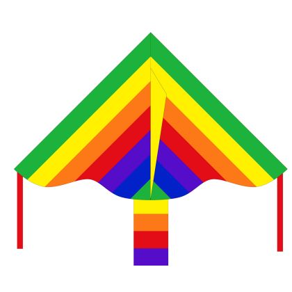 Drachen Simple Flyer Rainbow