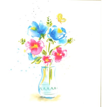 ABC       Glückwunschkarte          Vase