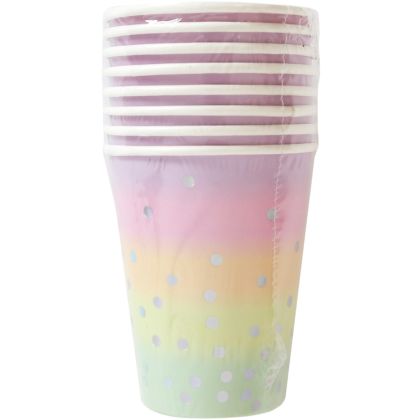 I AM CREA Pappbecher, mint, rosa