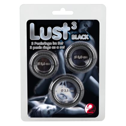 Lust 3 Penisringe Black